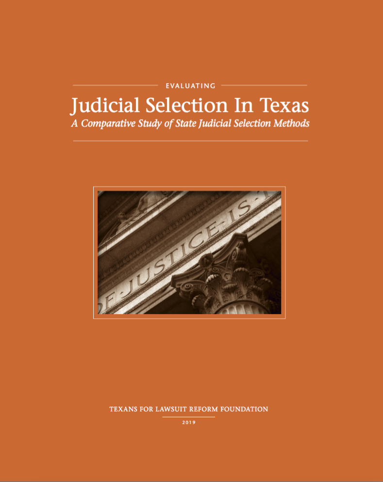 Evaluating  Judicial Selection In Texas: A Comparative Study of State Judicial Selection Methods